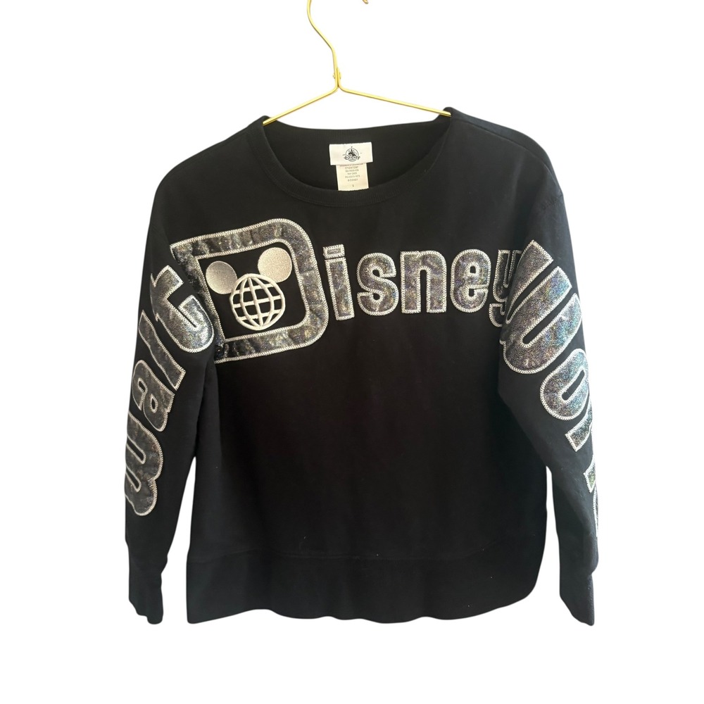 Disney Sparkle cropped crewneck sweatshirt. women's Small. EUC